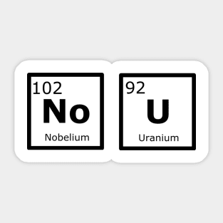 Nobelium Uranium Sticker